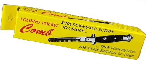 Folding pocket comb