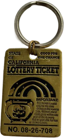 Lottery keychain